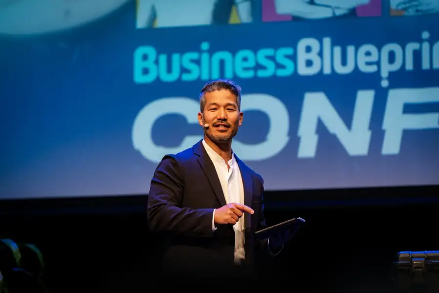 Ken Okazaki on stage in Sydney, Australia